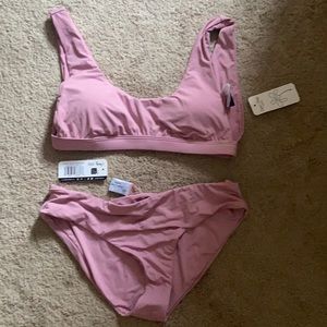 NWT Dippin Daisy pink bikini set